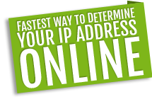 Fastest and easiest way to determine your current IP address online!